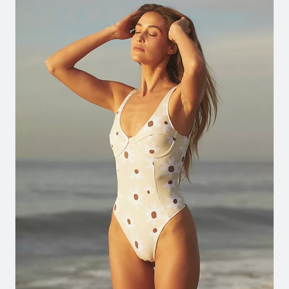 Zulu and zephyr bikini , size 8 Australian , one piece , floral swimsuit